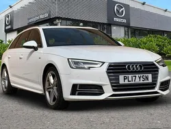 White Used 2017 Audi A4 S-Line Estate | £11,980 (A bit pricey)