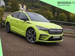 Hyper green Used 2023 Skoda Enyaq iV vRS SUV | £29,695 (Fair price)