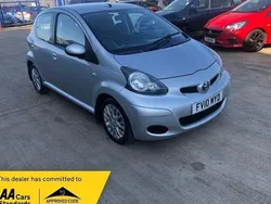 Silver Used 2010 Toyota Aygo Platinum Hatchback | £2,457 (Fair price)