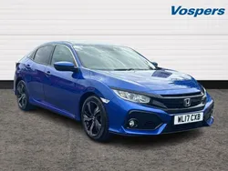 Blue Used 2017 Honda Civic SR Hatchback | £12,990 (Fair price)