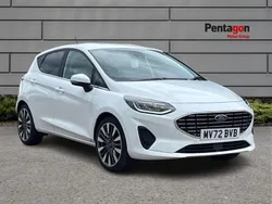 Frozen white premium colour Used 2022 Ford Fiesta Titanium Hatchback | £15,995 (A bit pricey)