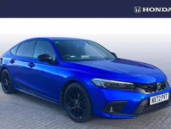 Blue Used 2022 Honda Civic Hybrid Hatchback | £23,213 (Fair price)