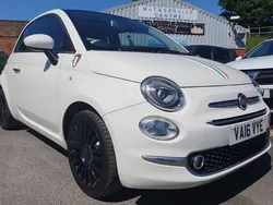 Bossanova white Used 2016 Fiat 500 Lounge Hatchback | £5,995 (Fair price)
