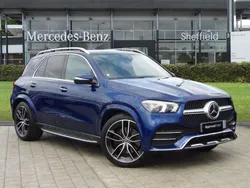 Blue Used 2021 Mercedes GLE350 AMG line SUV | £41,785 (Fair price)