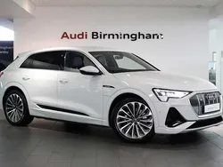 Glacier white metallic Used 2021 Audi e-tron S-Line SUV | £26,000 (Expensive)