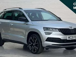 Silver Used 2021 Skoda Karoq SportLine SUV | £22,692 (Fair price)