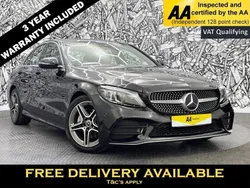 Black Used 2019 Mercedes C200 AMG line Sedan | £19,195 (Fair price)