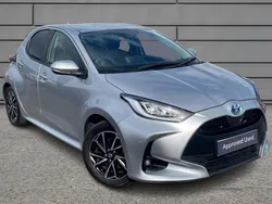 Silver Used 2022 Toyota Yaris Hybrid Design Hatchback | £16,495 (Fair price)