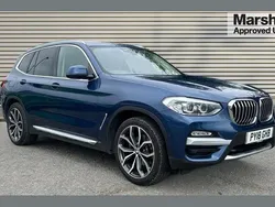Blue Used 2018 BMW X3 xLine SUV | £19,015 (A bit pricey)