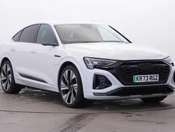 White Used 2023 Audi Q8 e-tron Comfort SUV | £55,980 (Expensive)