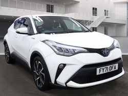 White Used 2021 Toyota C-HR Design SUV | £14,495 (A bit pricey)