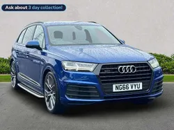 Blue Used 2017 Audi Q7 S-Line SUV | £24,999 (Expensive)