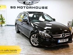 Black Used 2018 Mercedes C220 Premium Plus Estate | £14,495 (Fair price)