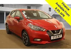 Red Used 2021 Nissan Micra Acenta Hatchback | £8,495 (Good price)