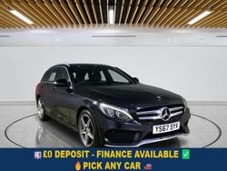 Black Used 2018 Mercedes C220 AMG line Estate | £12,549 (Good price)