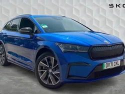 Blue Used 2021 Skoda Enyaq iV SportLine SUV | £25,500 (Fair price)