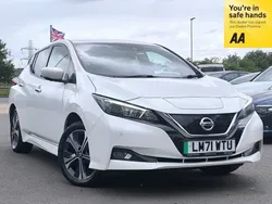 White Used 2021 Nissan Leaf N-Connecta Hatchback | £12,295 (Fair price)