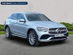 Silver Used 2022 Mercedes GLC300 AMG Line Premium Estate | £30,499 (Fair price)