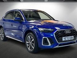 Ultra blue Used 2022 Audi Q5 S-Line SUV | £31,200 (Fair price)
