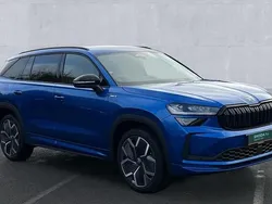 Race blue metallic Used 2024 Skoda Kodiaq SportLine SUV | £38,990 (Expensive)