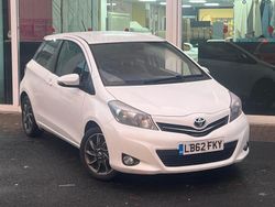 White Used 2013 Toyota Yaris Trend Hatchback | £2,950 (Fair price)