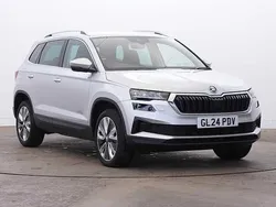 Brilliant silver metallic Used 2024 Skoda Karoq SE L SUV | £20,828 (Fair price)