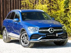 Blue Used 2022 Mercedes GLC300e AMG line SUV | £31,998 (Fair price)