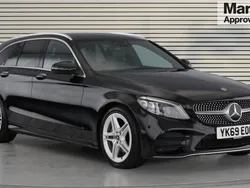 Black Used 2019 Mercedes C220 AMG Line Premium Estate | £15,726 (Good price)
