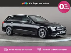 Black Used 2022 Mercedes C200 AMG line Estate | £32,197
