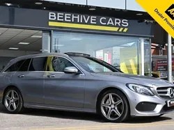 Silver Used 2015 Mercedes C250 AMG line Estate | £11,250 (Fair price)
