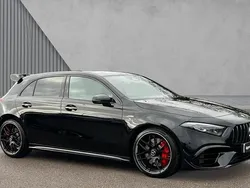 Cosmos black metallic Used 2025 Mercedes A45 AMG Hatchback | £52,683 (Fair price)