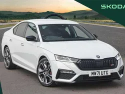 Moon white metallic Used 2021 Skoda Octavia vRS Hatchback | £22,995 (A bit pricey)