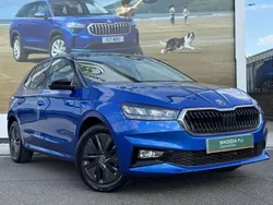 Race blue metallic black magic pearl effect Used 2023 Skoda Fabia Colour Edition Hatchback | £14,490 (Fair price)