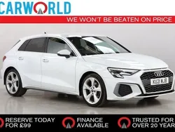 White Used 2021 Audi A3 Sportback S-Line Hatchback | £18,990 (Fair price)