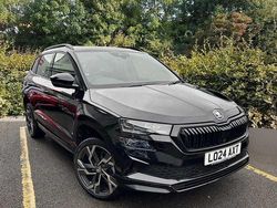 Black magic pearl effect Used 2024 Skoda Karoq SportLine SUV | £27,990 (Fair price)