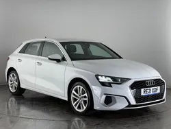 White Used 2021 Audi A3 Sportback e-tron Sport Sedan | £17,150 (Fair price)