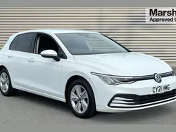 White Used 2021 VW Golf VIII Life Hatchback | £16,623 (Good price)