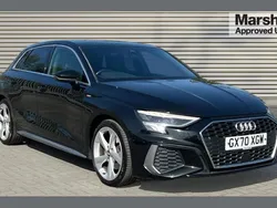 Black Used 2020 Audi A3 S-Line Hatchback | £19,184 (Fair price)