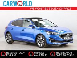 Blue Used 2022 Ford Focus Titanium Hatchback | £15,011 (Fair price)