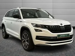 Moon white metallic Used 2021 Skoda Kodiaq SportLine SUV | £26,250 (Fair price)
