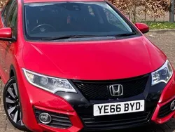Red Used 2016 Honda Civic SE Plus Hatchback | £9,995 (Fair price)