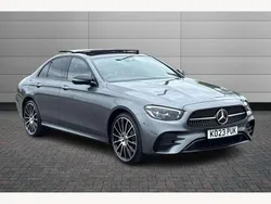 Selenite grey Used 2023 Mercedes E400 AMG line Sedan | £43,350 (Fair price)