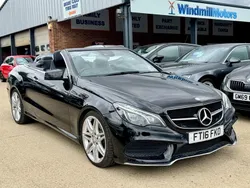 Black Used 2016 Mercedes E350 AMG line Cabriolet | £15,950 (Fair price)