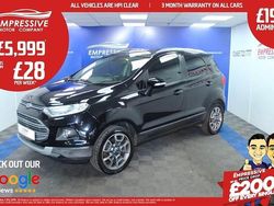 Black Used 2016 Ford Ecosport Titanium SUV | £5,999 (Expensive)