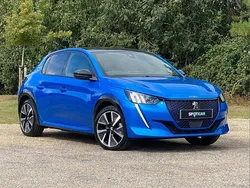 Blue Used 2020 Peugeot e-208 GT Hatchback | £12,948 (Fair price)