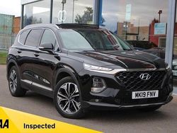 Black Used 2019 Hyundai Santa Fe Premium SE SUV | £20,795 (Fair price)