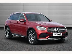 Red Used 2021 Mercedes GLC220 AMG Line Premium SUV | £33,990 (Expensive)