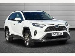 Pure white Used 2023 Toyota RAV4 Hybrid SUV | £31,901 (Fair price)