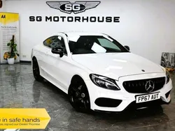 White Used 2017 Mercedes C220 AMG line Coupe | £14,895 (Fair price)