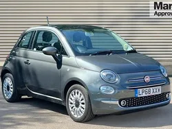 Grey Used 2018 Fiat 500 Lounge Hatchback | £7,758 (Fair price)